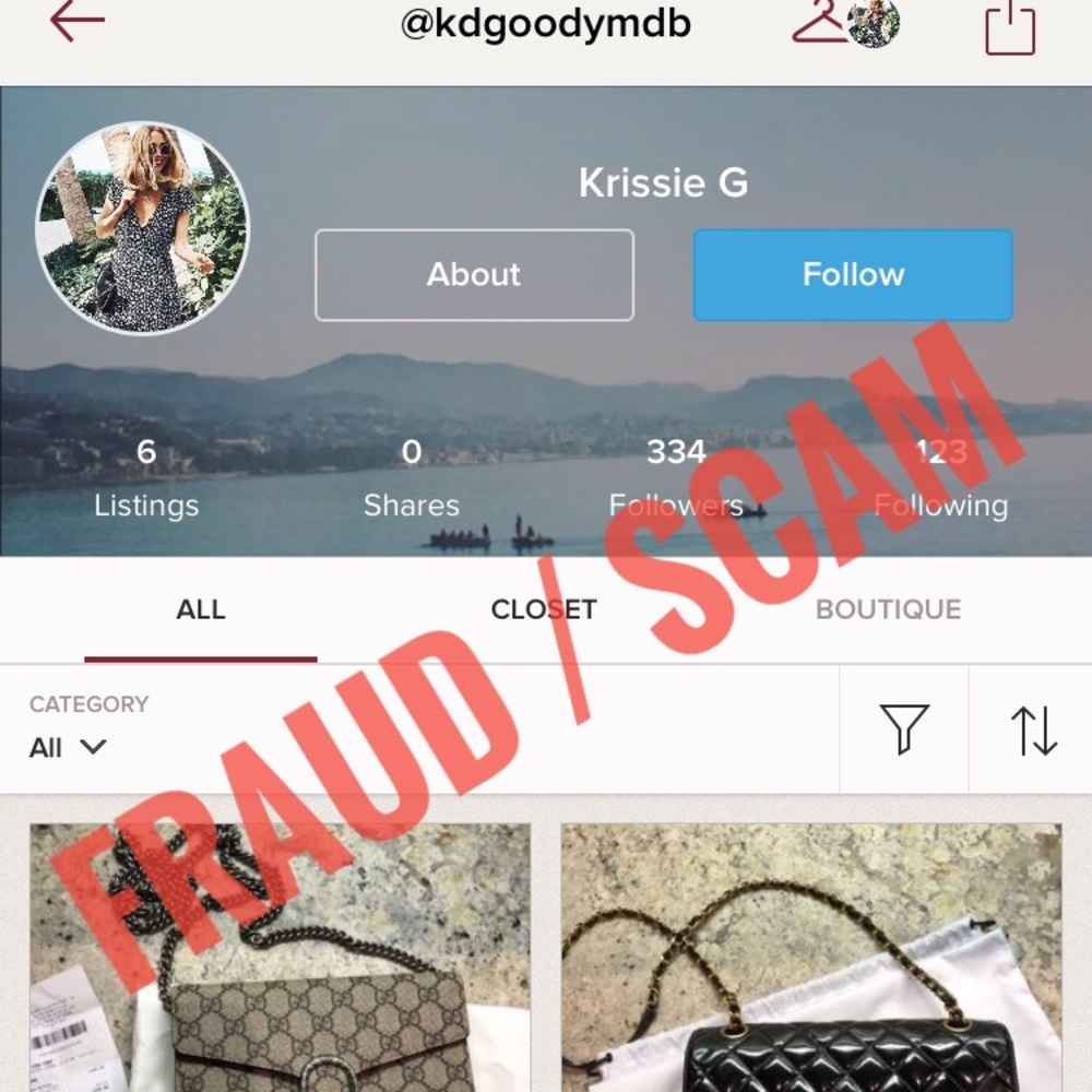 *WARNING* FRAUD BY “K. GOODMAN” - PLEASE SHARE